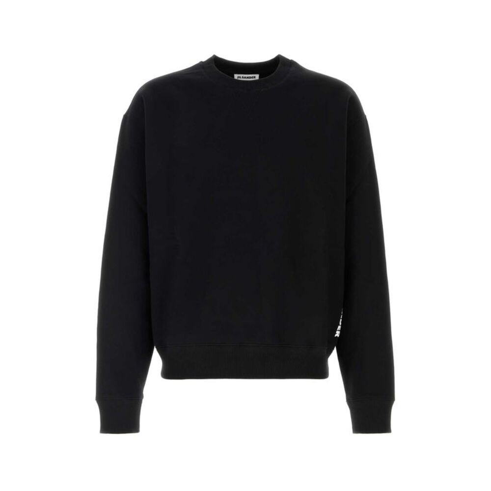 Jil Sander Men Black Cotton Sweatshirt